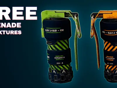 Free Grenade 02 - Sci-Fi Game Asset Free low-poly 3D model