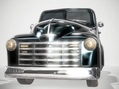 Historical Pickup Car 3D model