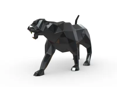 Black Panther 3D print model
