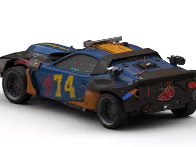 QuadraType66  Cyberpunk 2077 Low-poly 3D model