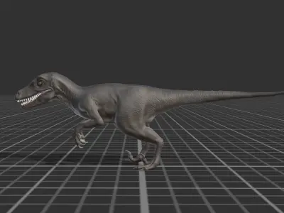 Velocitaptor  Low-poly 3D model