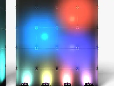 Stage Decor 29 Modular Wall Column 3D model