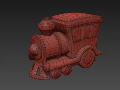 Toy Train 3D model 3D model
