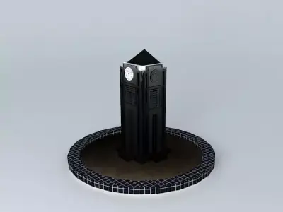 Karaman Town Square - Clock Tower Free 3D model