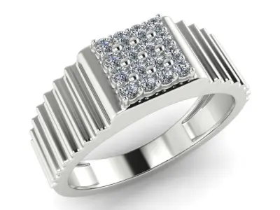 light weight gold diamond rings-C111116SKCH2025990-wt-5-10 3D print model