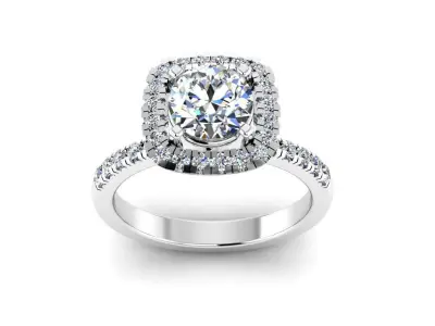 Diamond Jewelry Engagment Ring  3D print model