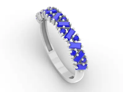 Jewelry Diamond Ring Model RG63 Free 3D print model
