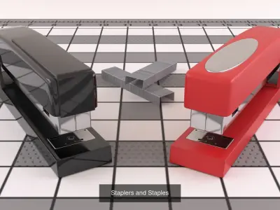 Office Space 01 3D Model Collection