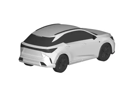Lexus RX 500 3D model