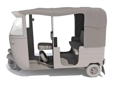 Indian Taxi Rickshaw 3D model