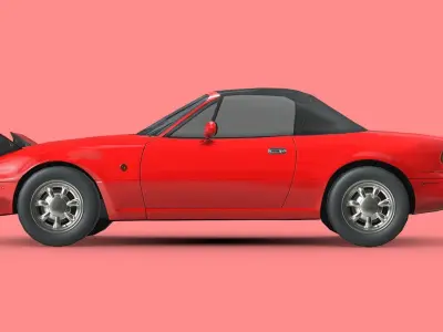 Mazda MX-5 1989 Low-poly 3D model
