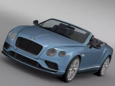 Bentley Continental GT V8 S Convertible 2017 3D model