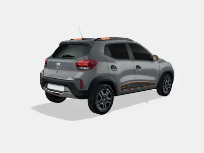 Dacia Spring Electric 2022 Low-poly 3D model