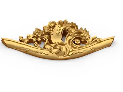 Classic carved decor ornament 365 3D model
