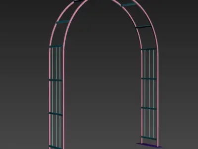 Arch Design - Curved Free 3D model