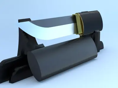 Kaiken with Stand Free 3D print model