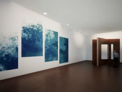 Art Museum - Art Gallery Low-poly 3D model