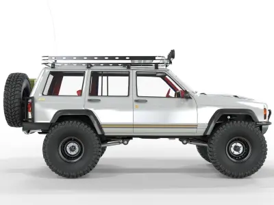 Jeep Cherokee XJ 1998 Sport Road Version 4x4  3D model