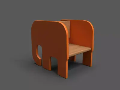 Manny Chair Low-poly 3D model