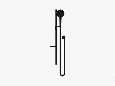 Shower - Rail - Luxury - Vibrant Low-poly 3D model