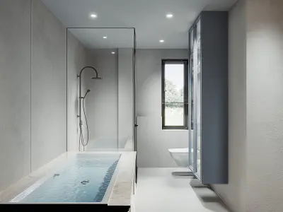 Luxury Bathroom Modern 3D model
