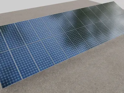 Solar Panel Steel Construction Type 5 3D model