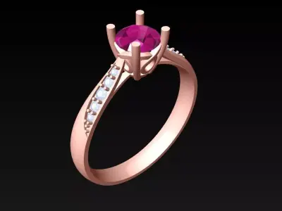 Diamond Ring - Womens Rings - N720905 3D print model