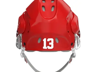 Hockey Helmet Generic 2 3D model