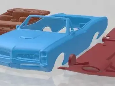 Pontiac GTO Convertible 1966 Printable Car 3D print model