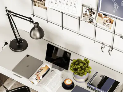 Office Furniture 001 3D model