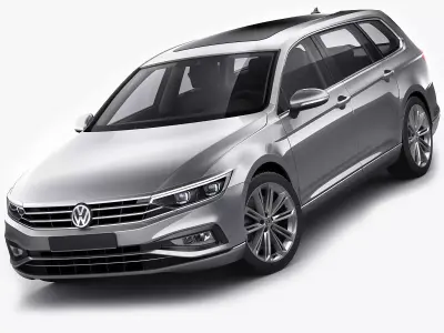 VW Passat Variant 2020 3D model