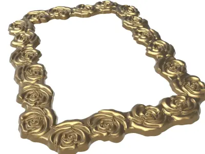 Carved Picture Frame 3D model