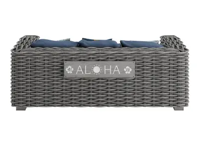 Attitude sofa island Low-poly 3D model