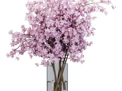 Plants Bouquet Vase Low-poly 3D model purchase
