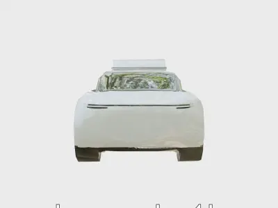 Futuristic Flying Taxi Concept Car Model Low-poly 3D model