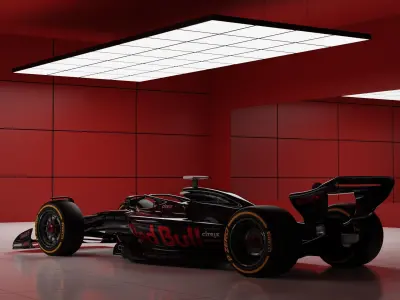 F1 Model 2022 Redbull Low-poly 3D model