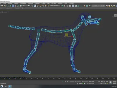 Dalmatian Dog Low-poly 3D model buy