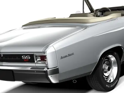 Chevrolet Chevelle SS Convertible 1966 3D model