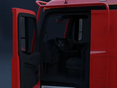 Mercedes Arocs 6x6 Firetruck 3D model