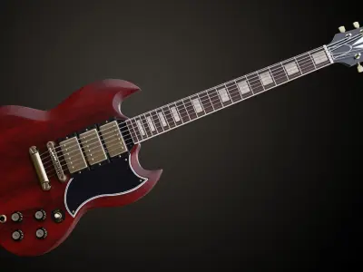 SG Custom Guitar 2 3D model