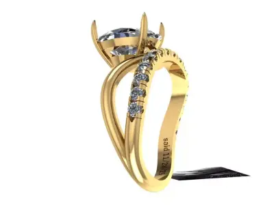 Luxury ring 3D print model get