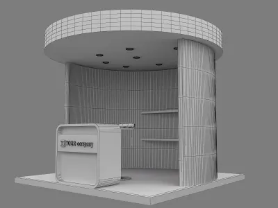 Booth Exhibition Stand a552a  3D model