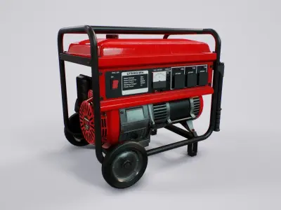Diesel Generator - PBR Game Ready - 4k textures Low-poly 3D model