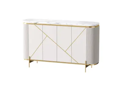 Sideboard Buffet Faux Marble 3D model