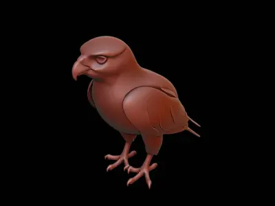 Falcon Animal Sculpture 3D print model purchase