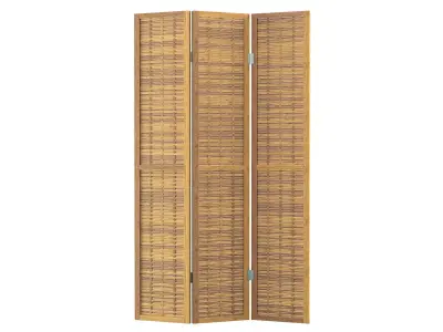 East Haven Bamboo Screen 3 Panel Room Divider BCMH2264 3D model