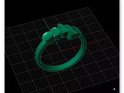 free gold ring free Free 3D print model purchase