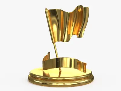 Award Trophy 09 Low-poly 3D model