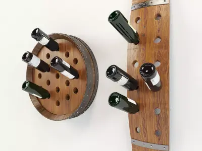 Wine barrel 3D model