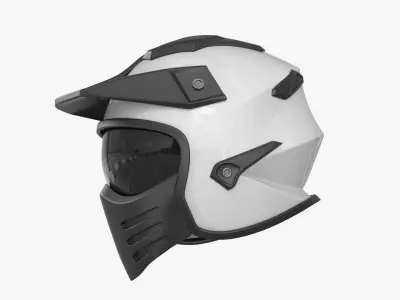 Full helmet for car and bike 3D model
